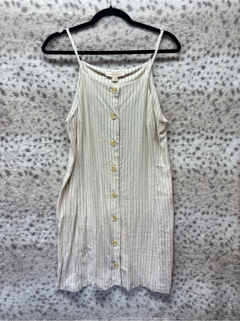 MONTEAU LOS ANGELES LINEN BLEND DRESS
